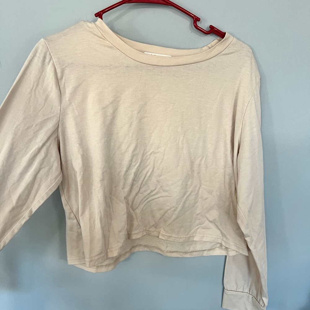 Romwe Long Sleeve Crop top